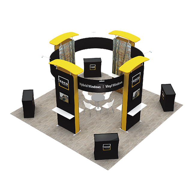 Tension Fabric Display Booth Exhibition Display Design 20x20