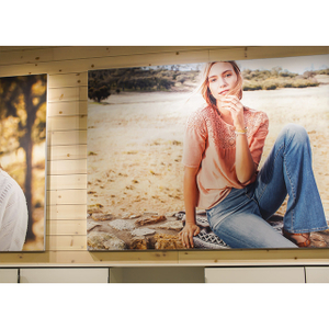 Free Standing SEG Fabric Lightbox Wall for Retails And Exhibition Industry Use