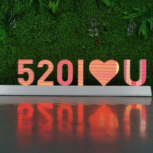 Free Standing Magnetic Led Video Letter Display for Wedding and Other Special Moment