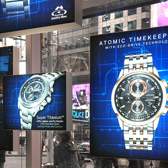 Double Sided Suspended Frameless Fabric Light Box for Shop Display