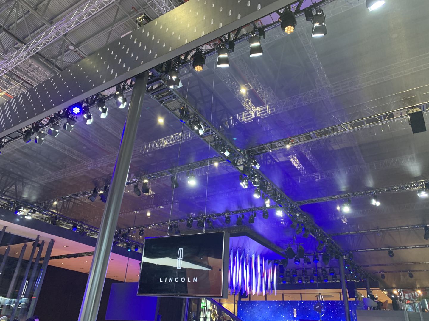 Black Coated Heavy Duty Spigot Lighting Truss Structure for Auto Show