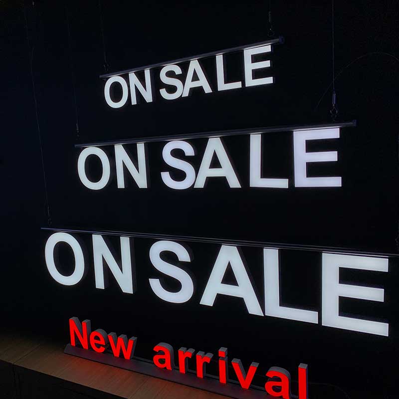 Reliable Illuminating Sigange Cool White LED Signs and Letter Signs for Businesses | Track Installation LED Signage