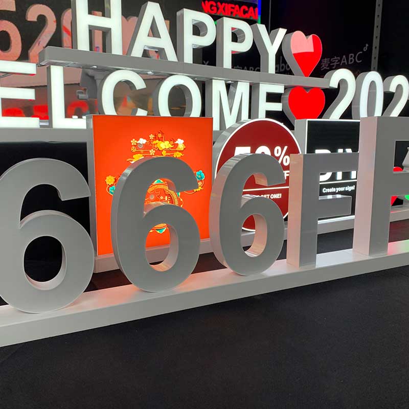 Welcome' Magnetic Luminous LED Letter Signs | custom led signs